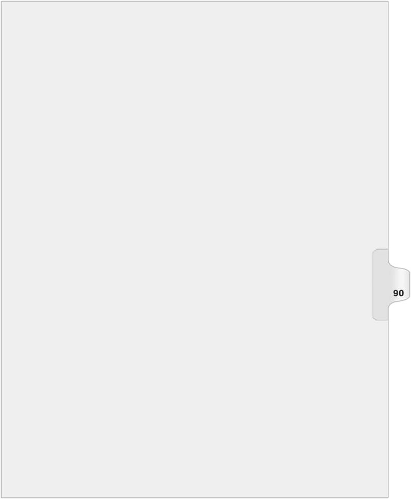 ® Side Number Tabs - AVE Style Bold Font - Pack of 25